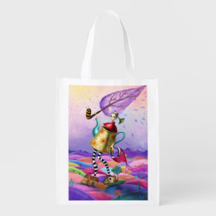 Colorful Fantasy Reusable Grocery Bags