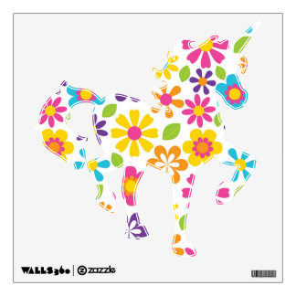 Colorful Fantasy Unicorn Removable Wall Decals