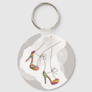 Colorful fashion shoes keychain