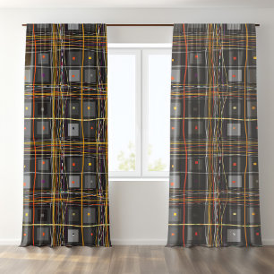 Colorful Fashionable Geometric Pattern Blackout Curtains