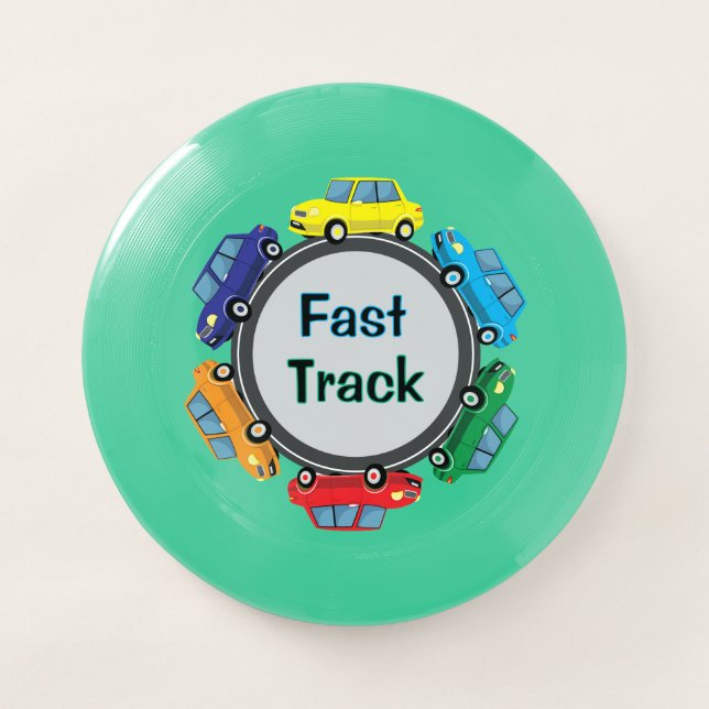 Colorful Fast Track Wham-O Frisbee (Front)
