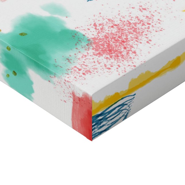 Colorful Faux Canvas Print (Corner)