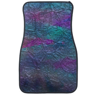 Colorful Faux Foil Design Front Car Mats