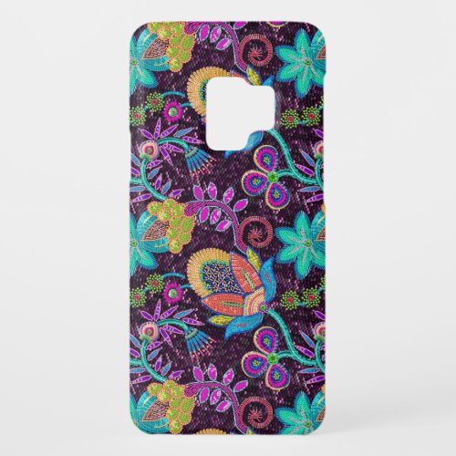 Colorful Faux Glass Beads Flowers Pattern Case_Mate Samsung Galaxy S9 Case