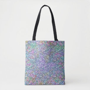 Colorful  Faux Glitter & Sparkles. Tote Bag