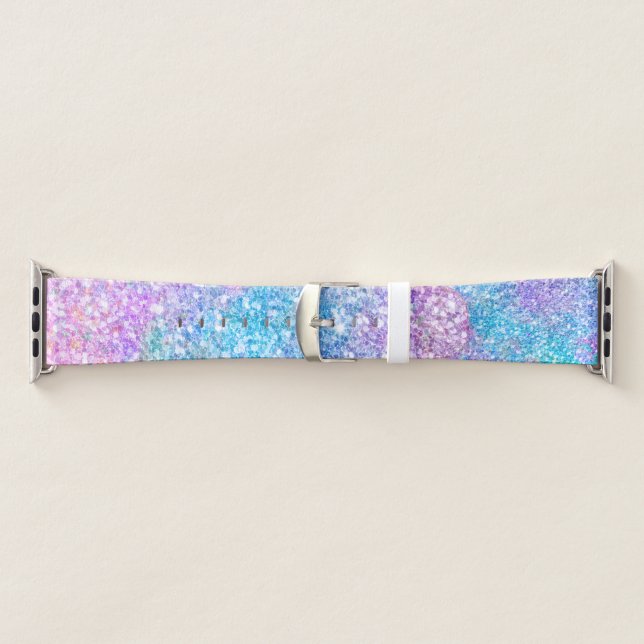 Colorful faux glitter texture apple watch band (Band)