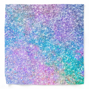 Colorful faux glitter texture background bandana