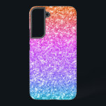 Colorful Faux Glitter Texture Print Samsung Galaxy S22  Case<br><div class="desc">Image of a colorful glitter texture with  pink,  purple,  blue,  and orange gradient</div>