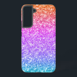 Colorful Faux Glitter Texture Print Samsung Galaxy S22  Case<br><div class="desc">Image of a colorful glitter texture with  pink,  purple,  blue,  and orange gradient</div>