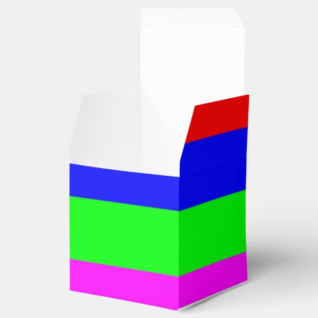 Colorful Favor Box (Opened)