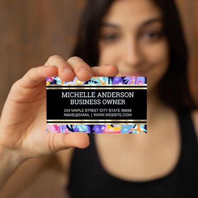 Colorful Feather Pattern | Golden Trim (Creator Uploaded)