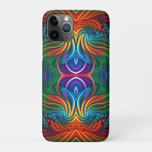 Colorful feather swirl  Case-Mate iPhone case (Back)