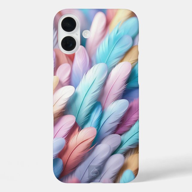 Colorful Feathers Case-Mate iPhone Case (Back)