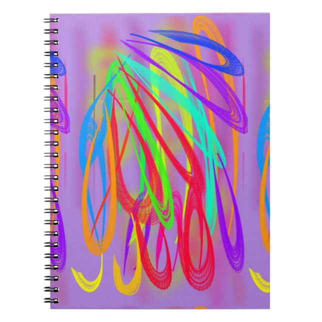 Colorful Feathers Notebook (Front)