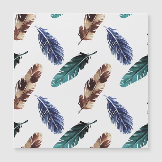 Colorful Feathers Tribal Texture (Front)