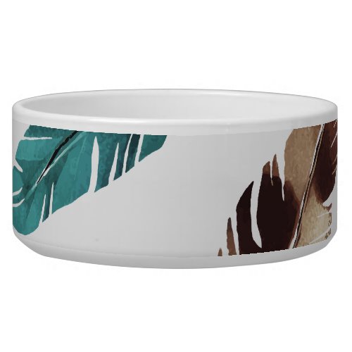 Colorful Feathers Tribal Texture Bowl