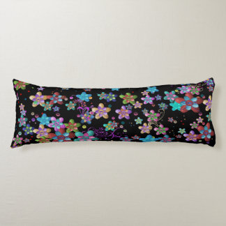 Colorful Felt Flower Garden Body Pillow