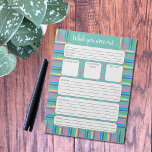 Colorful Felt Pens Substitute Teacher Form Notepad<br><div class="desc">A useful notepad for teachers to stay informed about what happened in their classroom while they are absent . This one is teal with a colorful felt pens border . This design is also available in light orange .
© ArianeC Illustrations-All rights reserved</div>