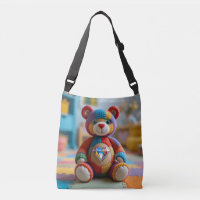 Colorful Felted Teddy Bear