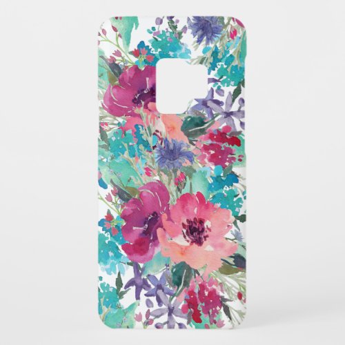 Colorful Feminine Watercolor Floral Pattern Case_Mate Samsung Galaxy S9 Case