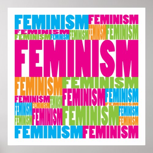 Colorful Feminism Poster