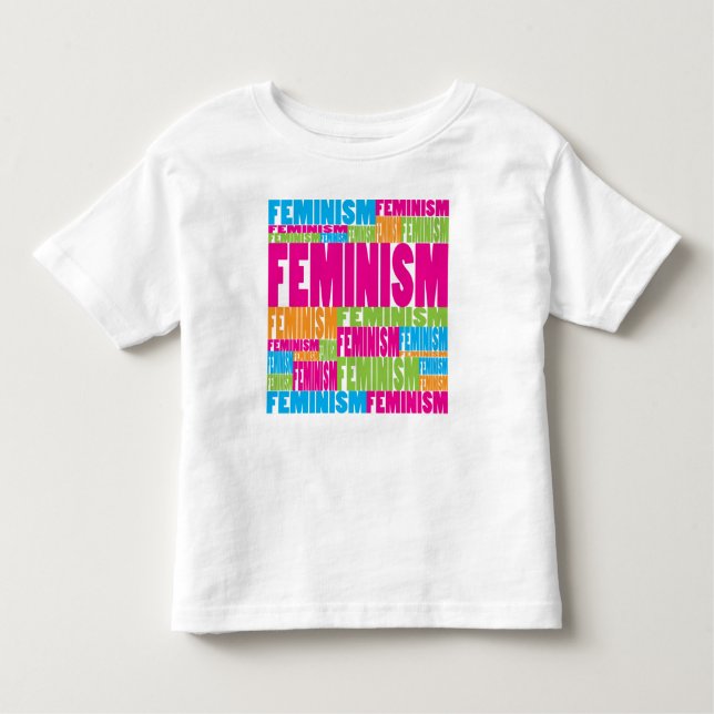 Colorful Feminism Toddler T-shirt (Front)