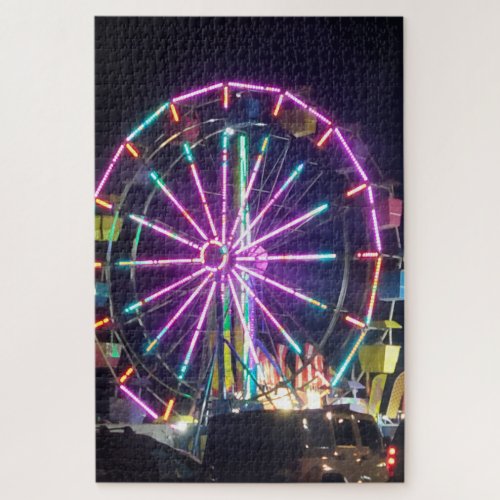 Colorful Ferris Wheel Jigsaw Puzzle