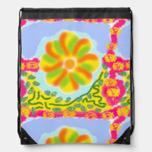 Colorful Festival Drawstring Backpack