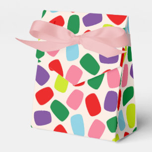 Colorful Festive Blush Pink Christmas Candy Favor Boxes