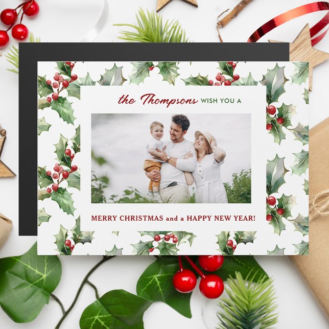 Colorful Festive Christmas Holly One-Photo (Creator Uploaded)