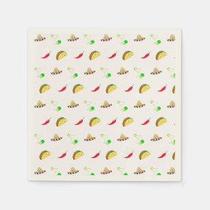 Colorful Festive Cinco de Mayo 2025 Dancing Cactus Napkins