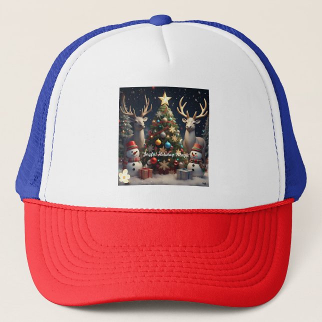 "Colorful Festive Delights" Trucker Hat (Front)