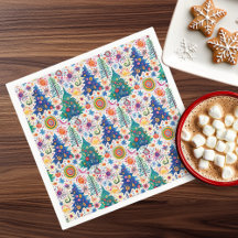 Colorful Festive Tree Pattern