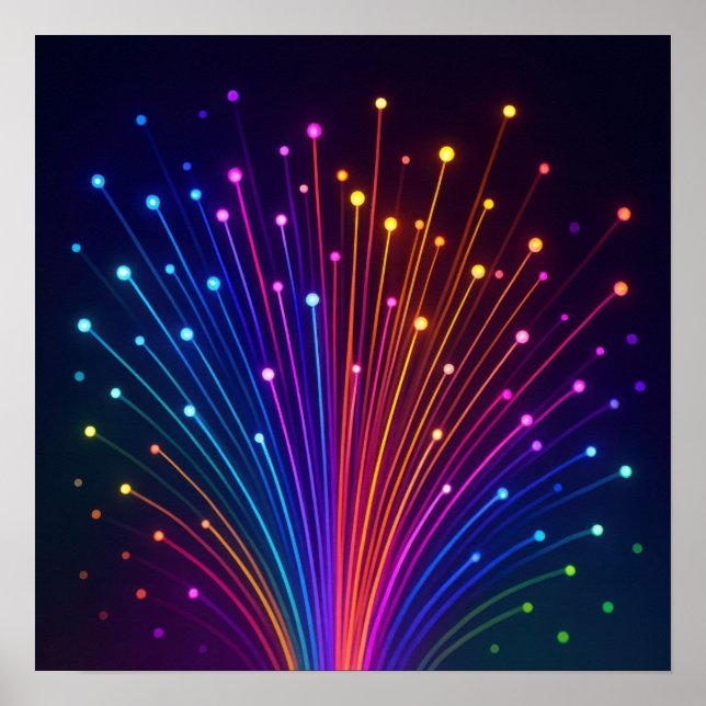 Colorful Fiber Optic Poster (Front)