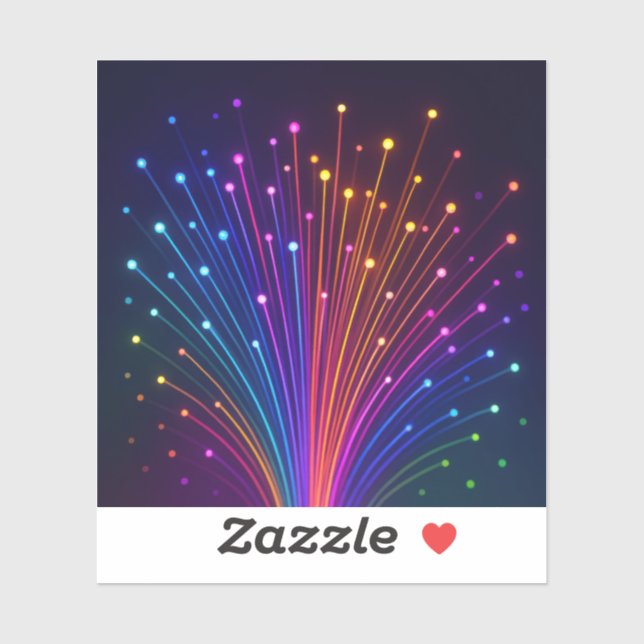 Colorful Fiber Optic Sticker (Sheet)