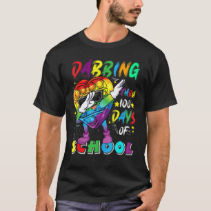Colorful Fidget Toy Dabbing Thru 100 Days Of Schoo T-Shirt
