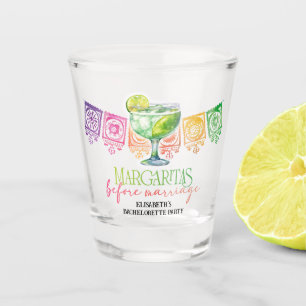 Colorful Fiesta Cinco De Mayo Bachelorette Party Shot Glass