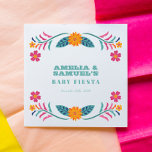 Colorful Fiesta Floral Baby Shower Napkins<br><div class="desc">Colorful Fiesta Floral Baby Shower Napkins</div>