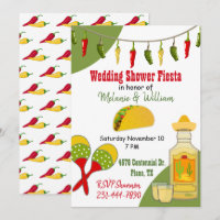 Colorful Fiesta Themed Wedding Party Invitation