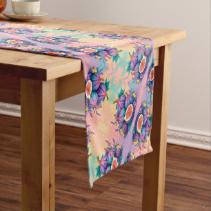 Colorful fig short table runner
