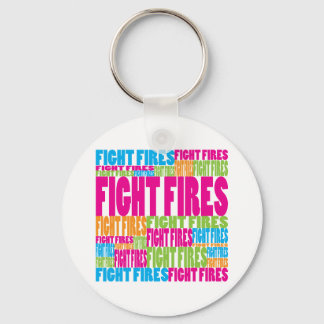 Colorful Fight Fires Keychain