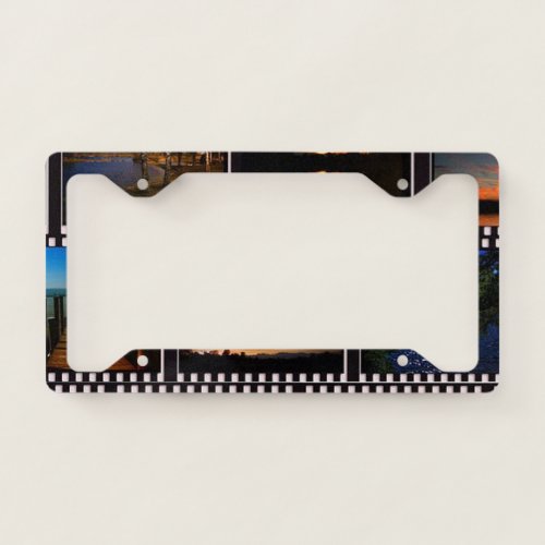 Colorful Film Strips License Plate Frame