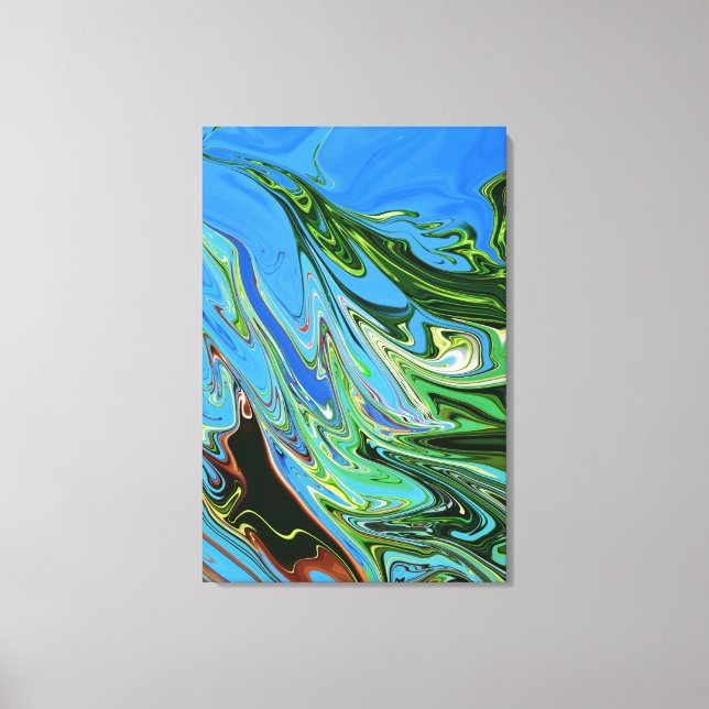 Colorful Fine Art | Best abstract masterpiece Canvas Print (Front)