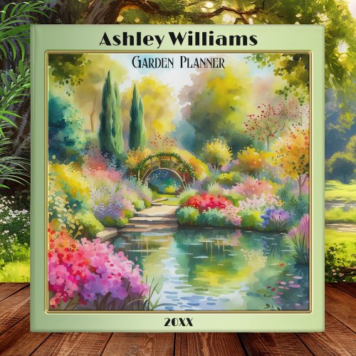 Colorful Fine Art Garden Planner Binder