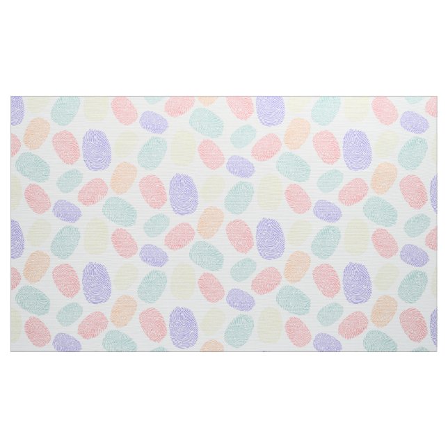 Colorful fingerprint pattern fabric (Yard)
