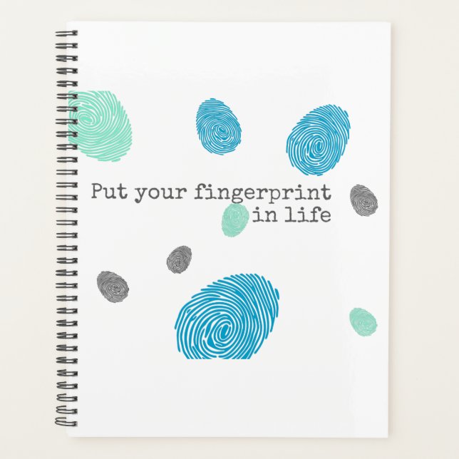Colorful Fingerprints Planner (Front)