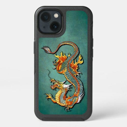 Colorful Fire Dragon Tattoo Art iPhone 13 Case
