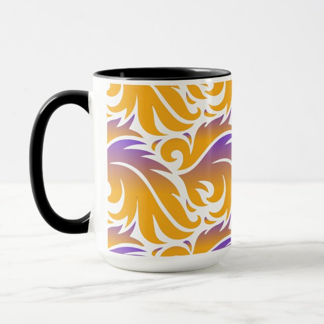Colorful Fire Flames Seamless pattern Mug (Left)