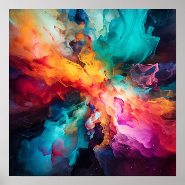 Colorful Fire Poster (Front)