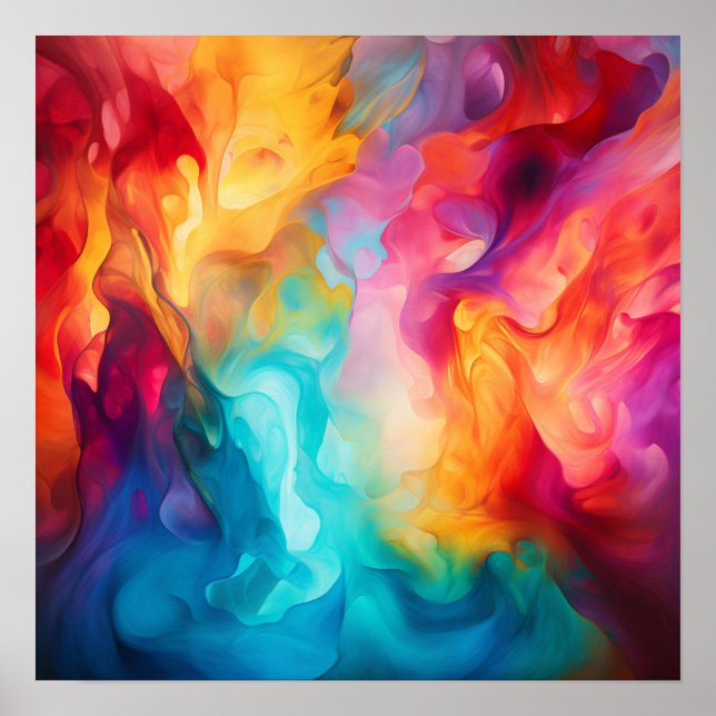 Colorful Fire Poster (Front)